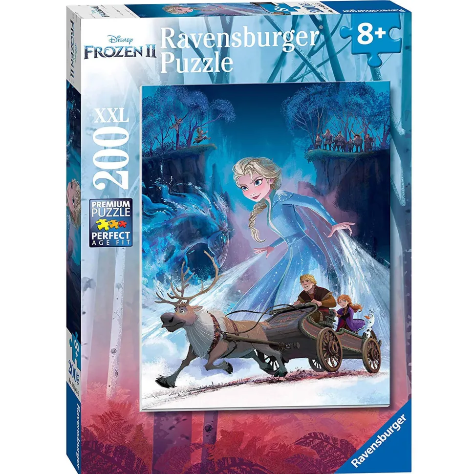 Puzzle 200 pièces XXL : La Reine des Neiges 2 (Frozen 2) : La Forêt mystérieuse - Ravensburger