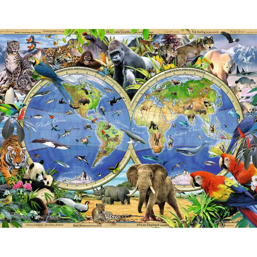 Puzzle 300 pièces XXL : Le monde sauvage - Ravensburger