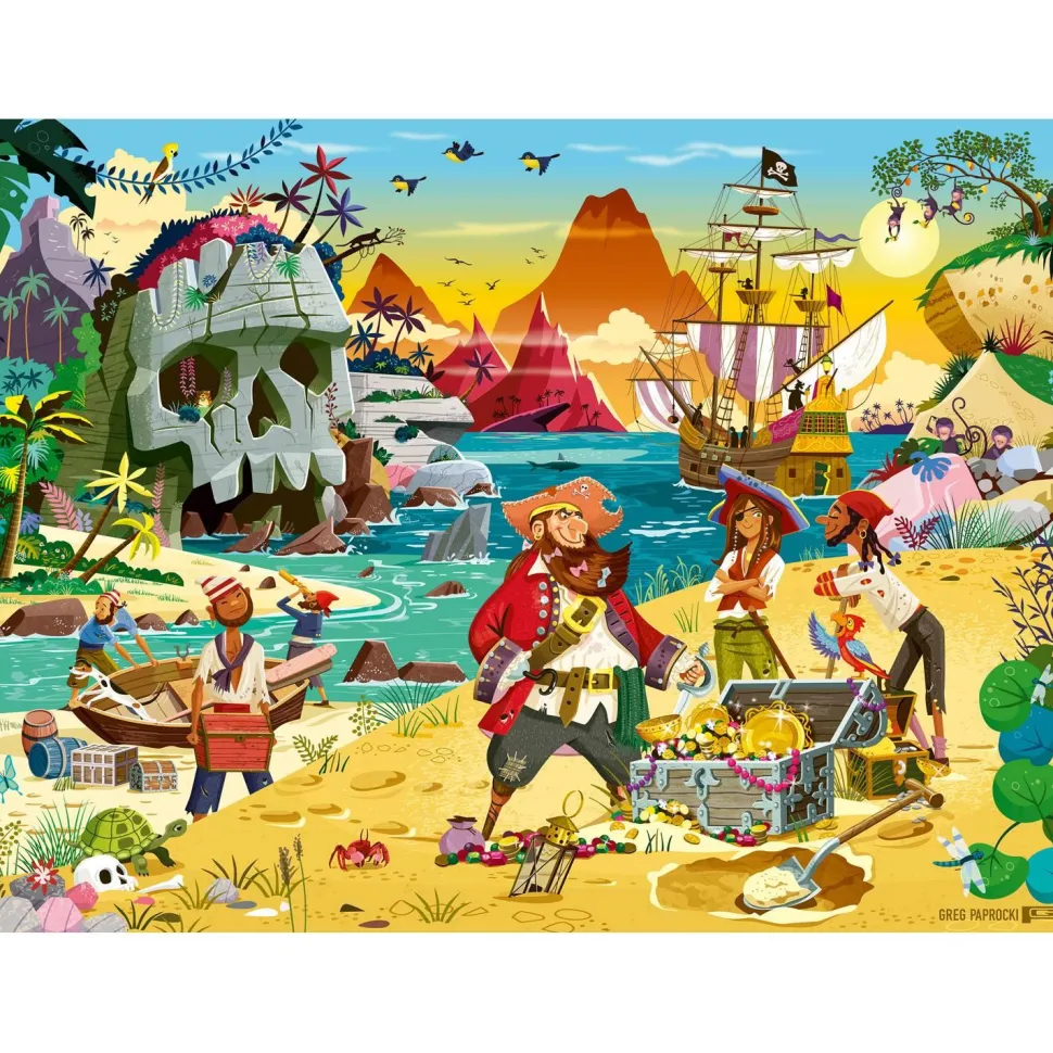 Puzzle 100 pièces XXL : Le trésor des pirates - Ravensburger