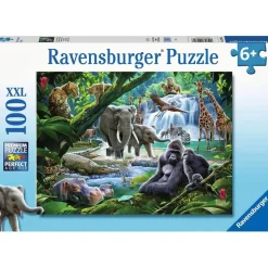 Puzzle 100 pièces XXL : Les animaux de la jungle - Ravensburger