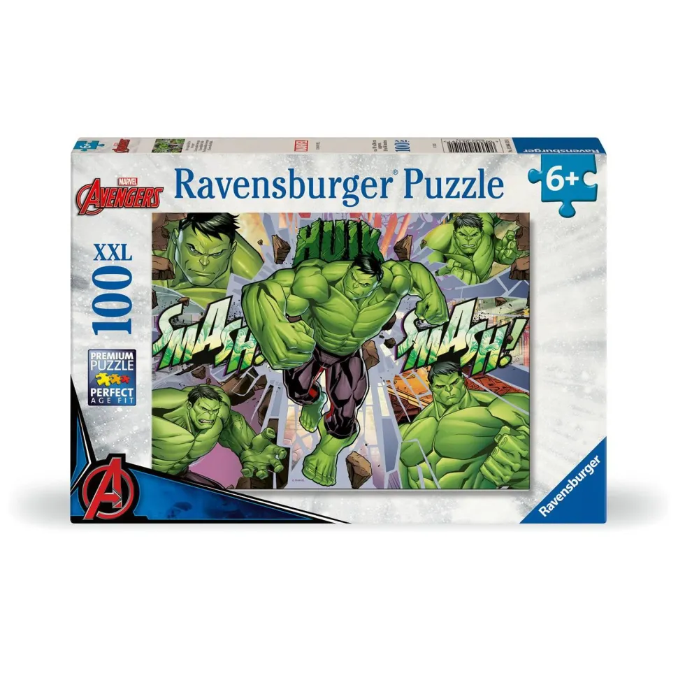 Puzzle 100 pièces XXL : L'incroyable Avenger Hulk - Ravensburger