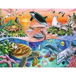 Puzzle 100 pièces XXL - L'océan coloré - Ravensburger
