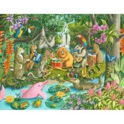 Puzzle 100 pièces XXL : L'orchestre des animaux - Ravensburger