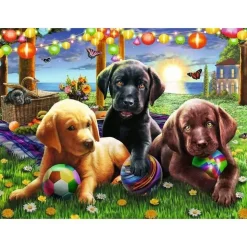 Puzzle 100 pièces XXL - Pique-nique des chiens - Ravensburger
