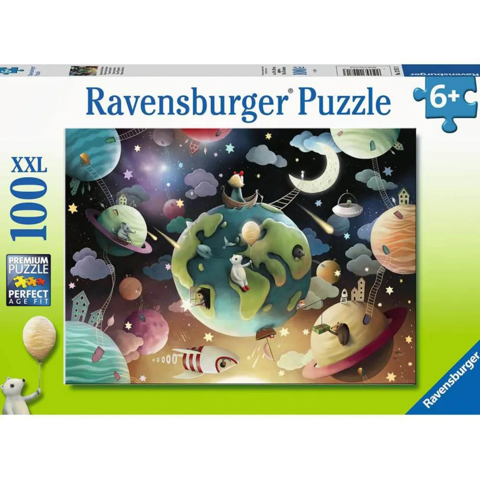 Puzzle 100 pièces XXL : Planètes fantastiques, Demelsa Haughton - Ravensburger