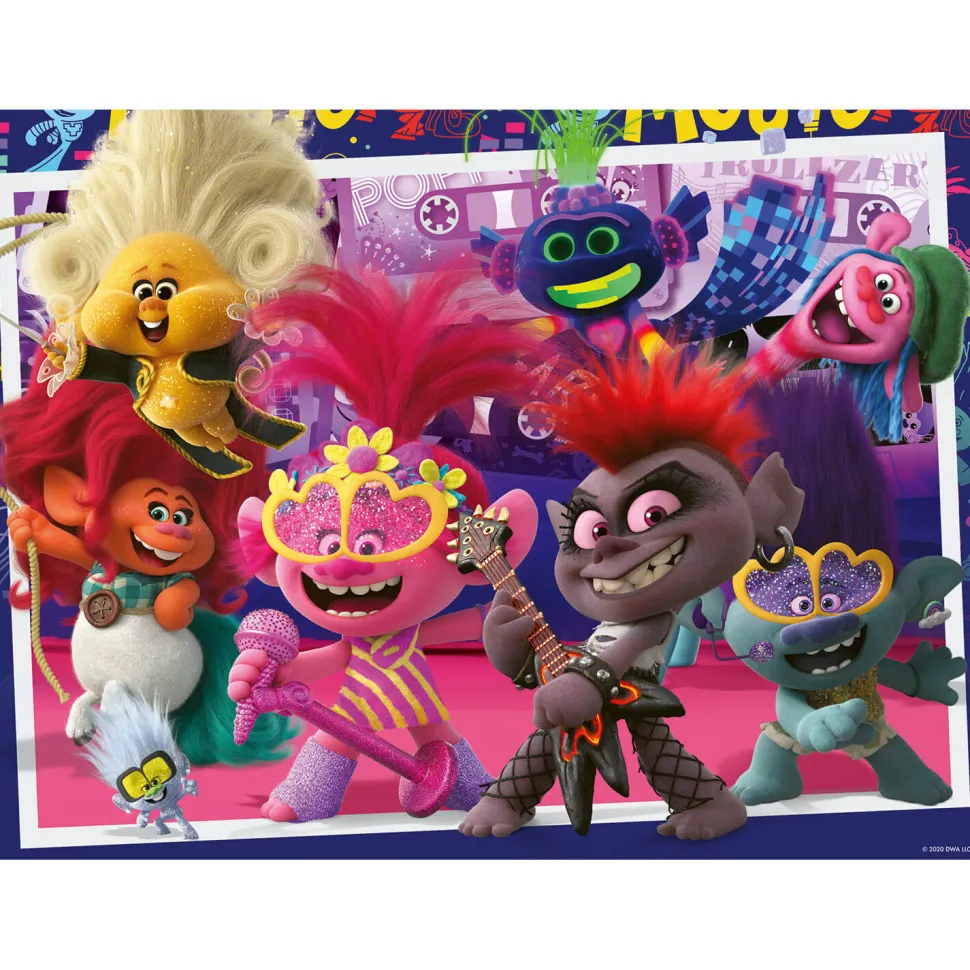 Puzzle 100 pièces XXL : Trolls 2 : Chante à pleine voix - Ravensburger