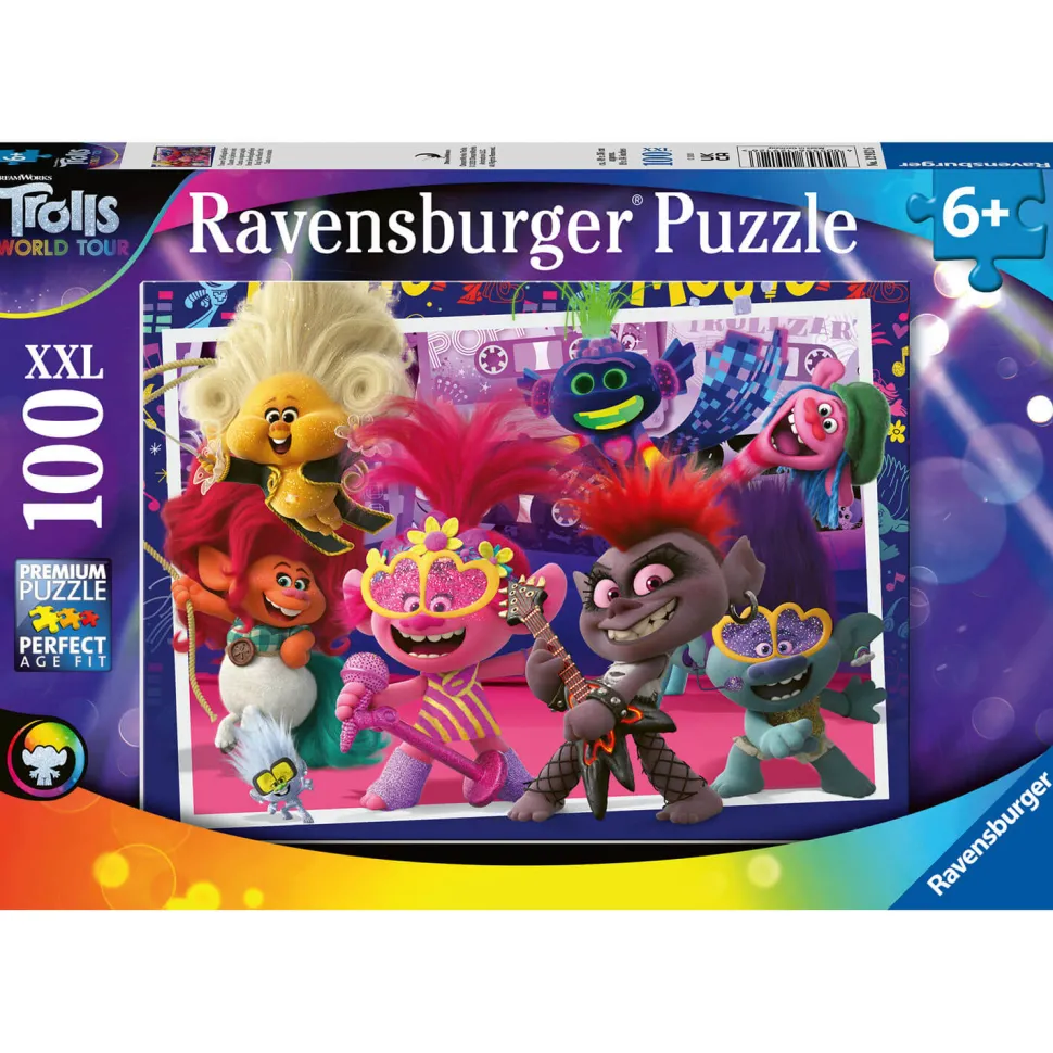 Puzzle 100 pièces XXL : Trolls 2 : Chante à pleine voix - Ravensburger