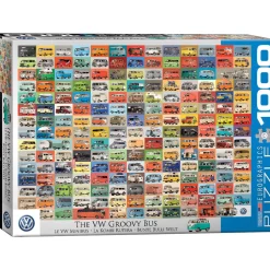 Puzzle 1000 pieces : L'autobus VW Groovy - Eurographics
