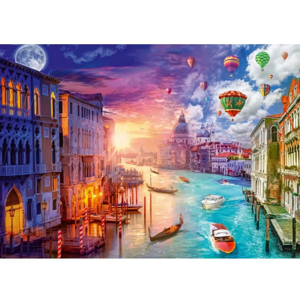 PUZZLE 1000 PIECES : VENISE - NUIT ET JOUR - Schmidt