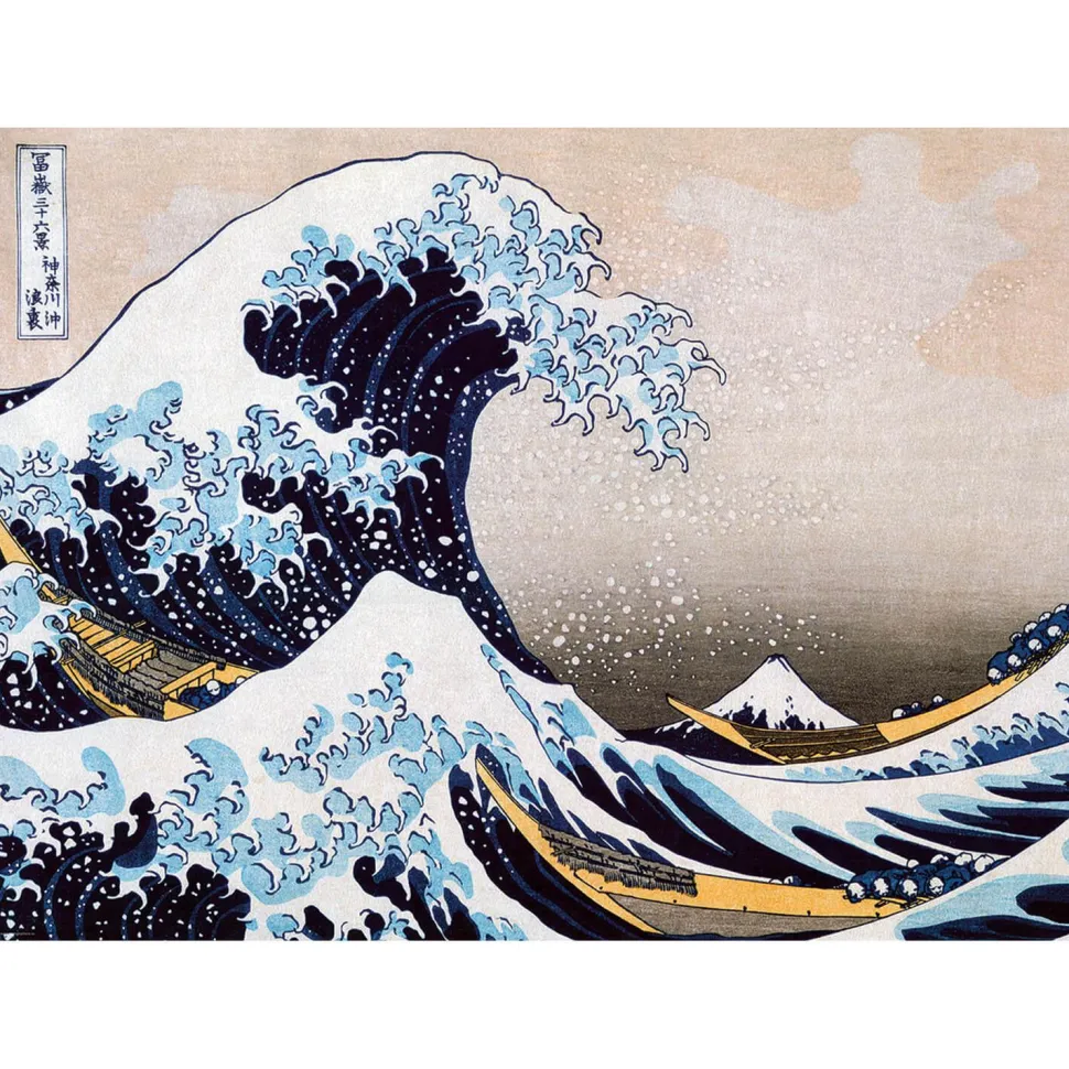 Puzzle 300 pieces XL : 3D Lenticulaire : La grande vague de Kanagawa, Katsushika Hokusai - Eurographics
