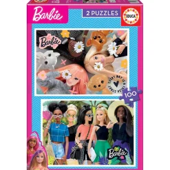 Puzzle 2 x 100 pièces : Barbie - Educa