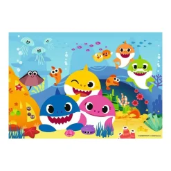 Puzzle 2 x 12 pièces : baby shark explore l'océan - Ravensburger