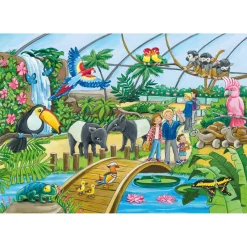 Puzzle 2 x 24 pièces : Bienvenue au zoo - Ravensburger