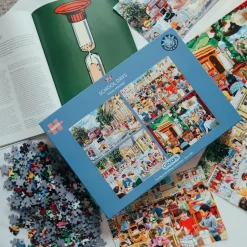 Puzzle 4 x 500 pièces : Jours d'école - Gibsons