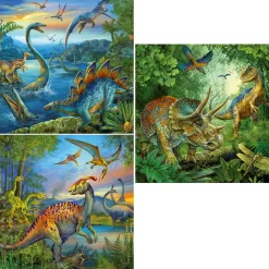 Puzzle 3 x 49 pièces : La fascination des dinosaures - Ravensburger