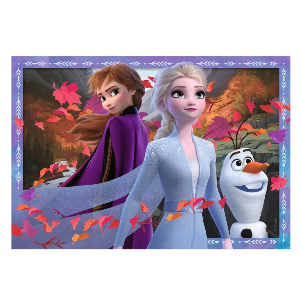 Puzzle 2 x 24 pièces : La Reine des Neiges 2 (Frozen 2) : Vers des contrées glaçées - Ravensburger