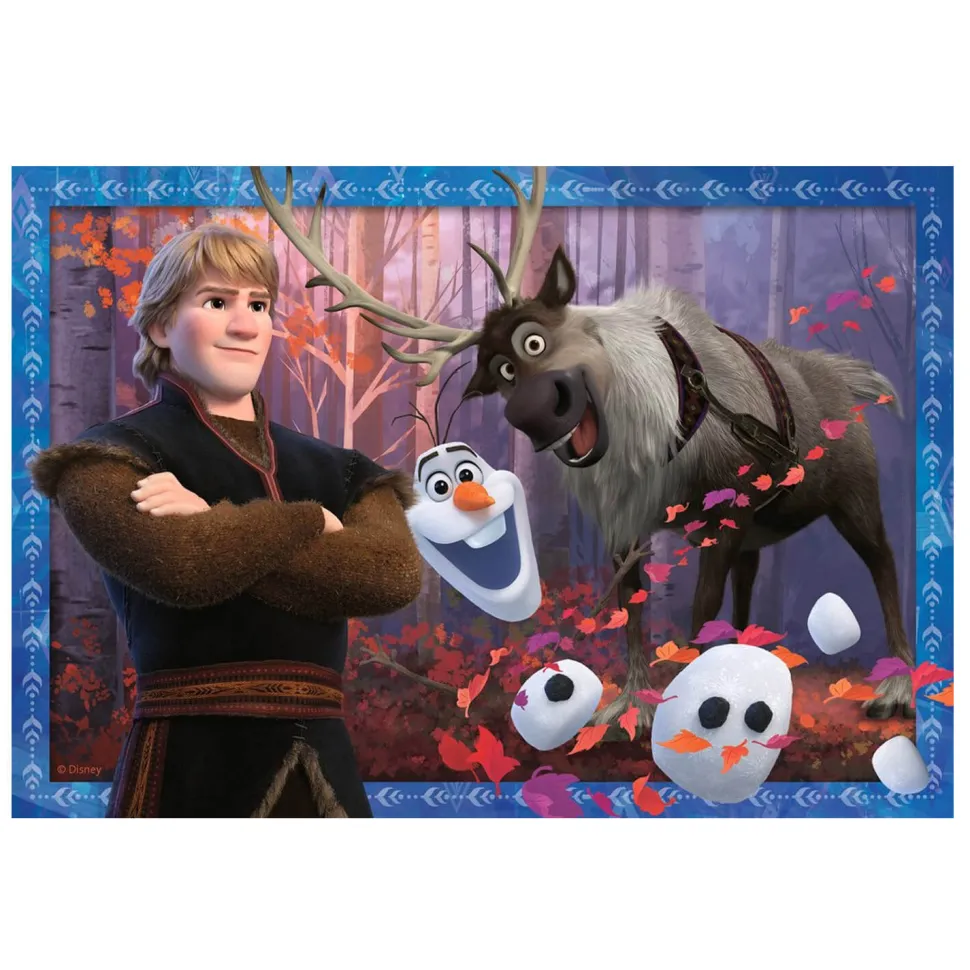 Puzzle 2 x 24 pièces : La Reine des Neiges 2 (Frozen 2) : Vers des contrées glaçées - Ravensburger