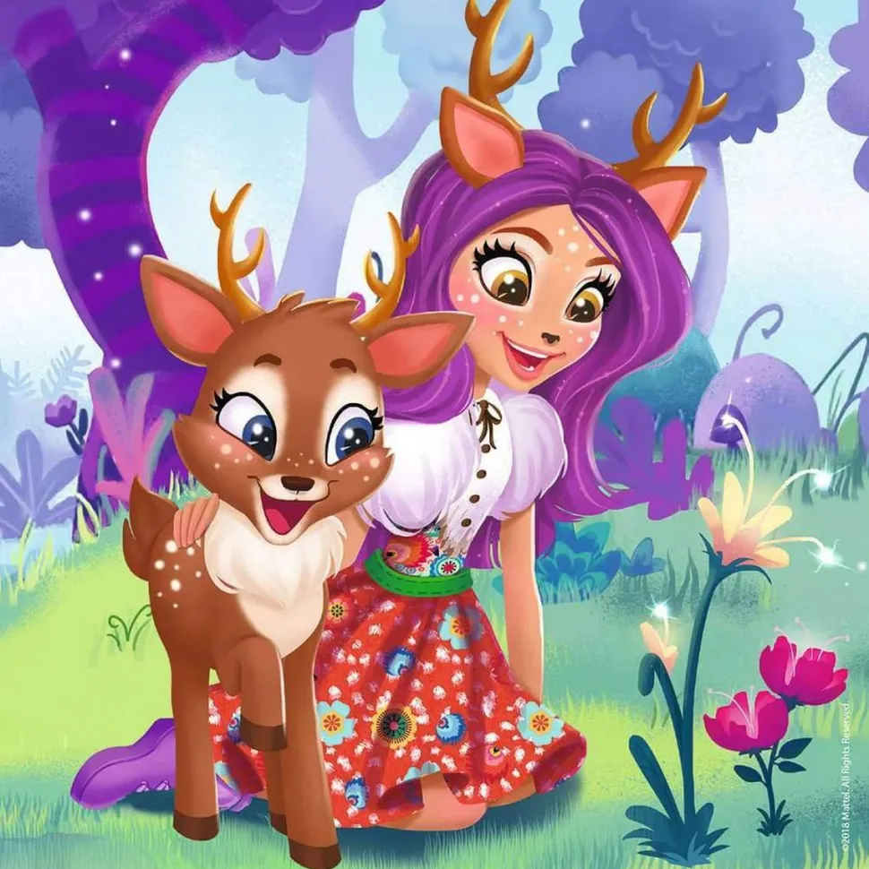 Puzzle 3 x 49 pièces : le monde merveilleux des enchantimals - Ravensburger