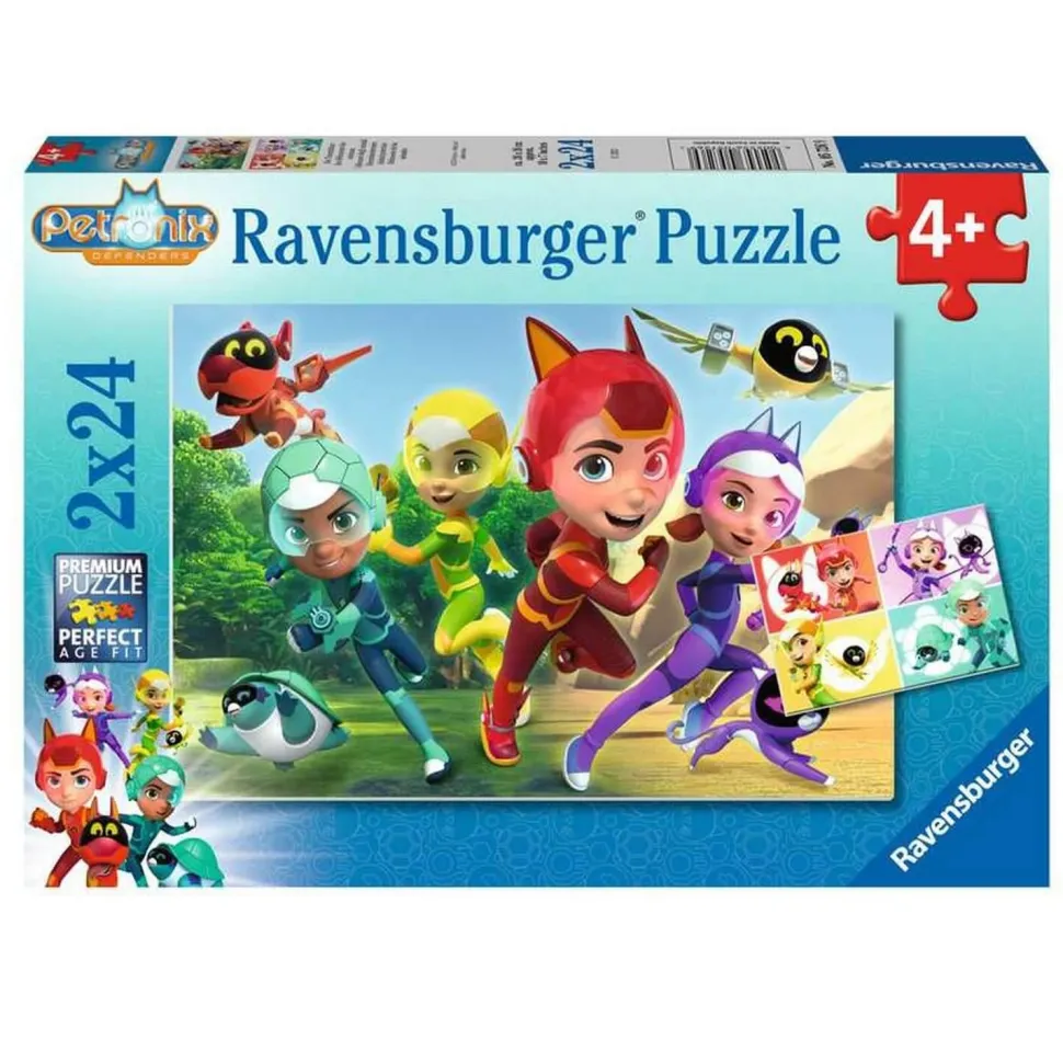Puzzle 2 x 24 pièces : Les défenseurs des Animaux - Ravensburger