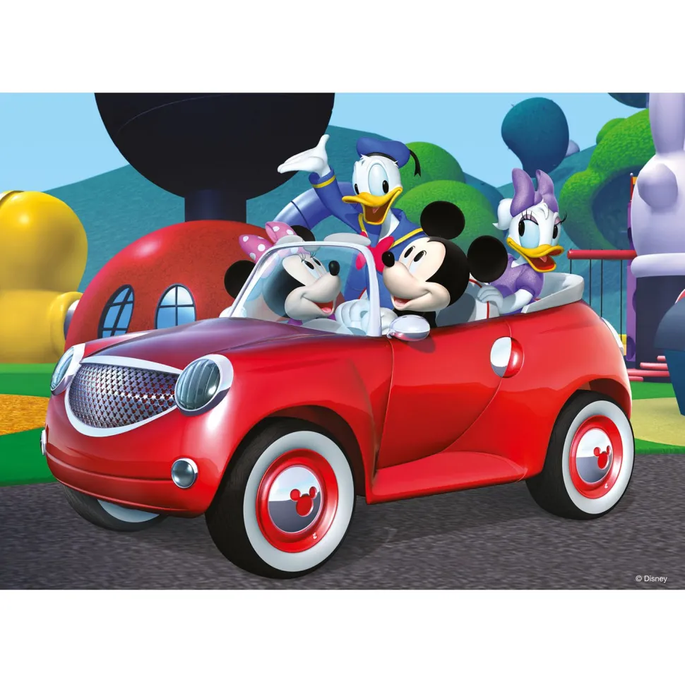 Puzzle 2 x 12 pièces : Mickey, Minnie et leurs amis - Ravensburger