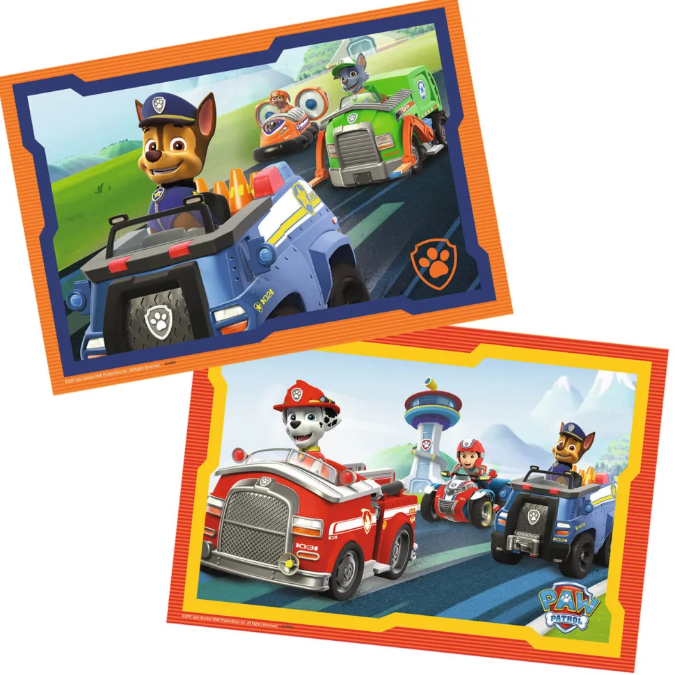 Puzzle 2 x 12 pièces : Pat'Patrouille : La Pat'Patrouille en action - Ravensburger