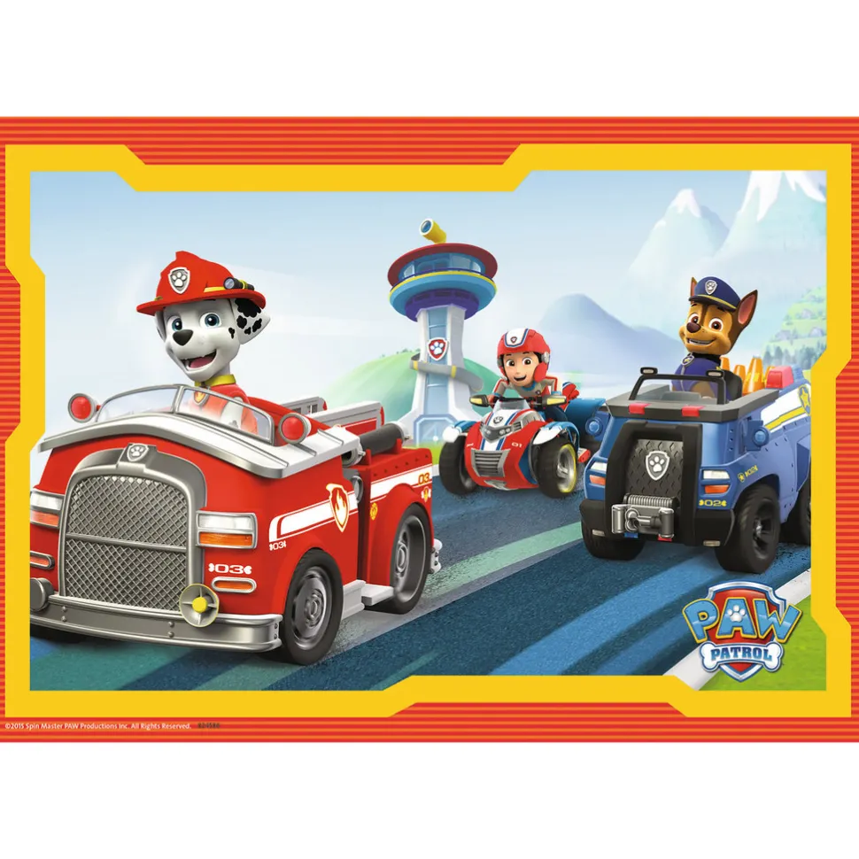 Puzzle 2 x 12 pièces : Pat'Patrouille : La Pat'Patrouille en action - Ravensburger