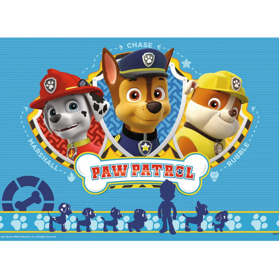 Puzzle 2 x 12 pièces : Pat'Patrouille : Ryder et la Pat'Patrouille - Ravensburger