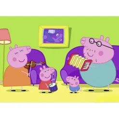 Puzzle 2 x 12 pièces : Peppa Pig : A la maison - Ravensburger
