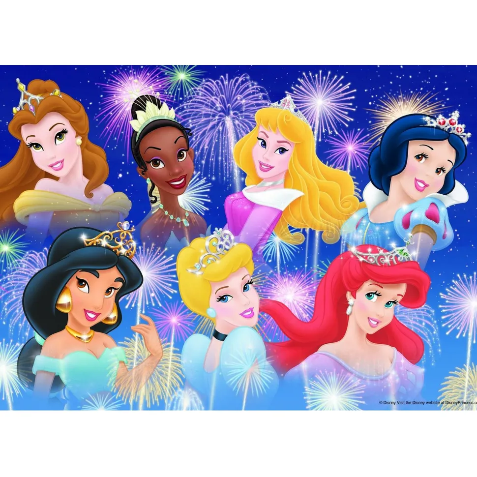 Puzzle 2 x 24 pièces : Princesses Disney : Les princesses réunies - Ravensburger