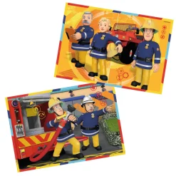 Puzzle 2 x 12 pièces : Sam le pompier : Sam en intervention - Ravensburger