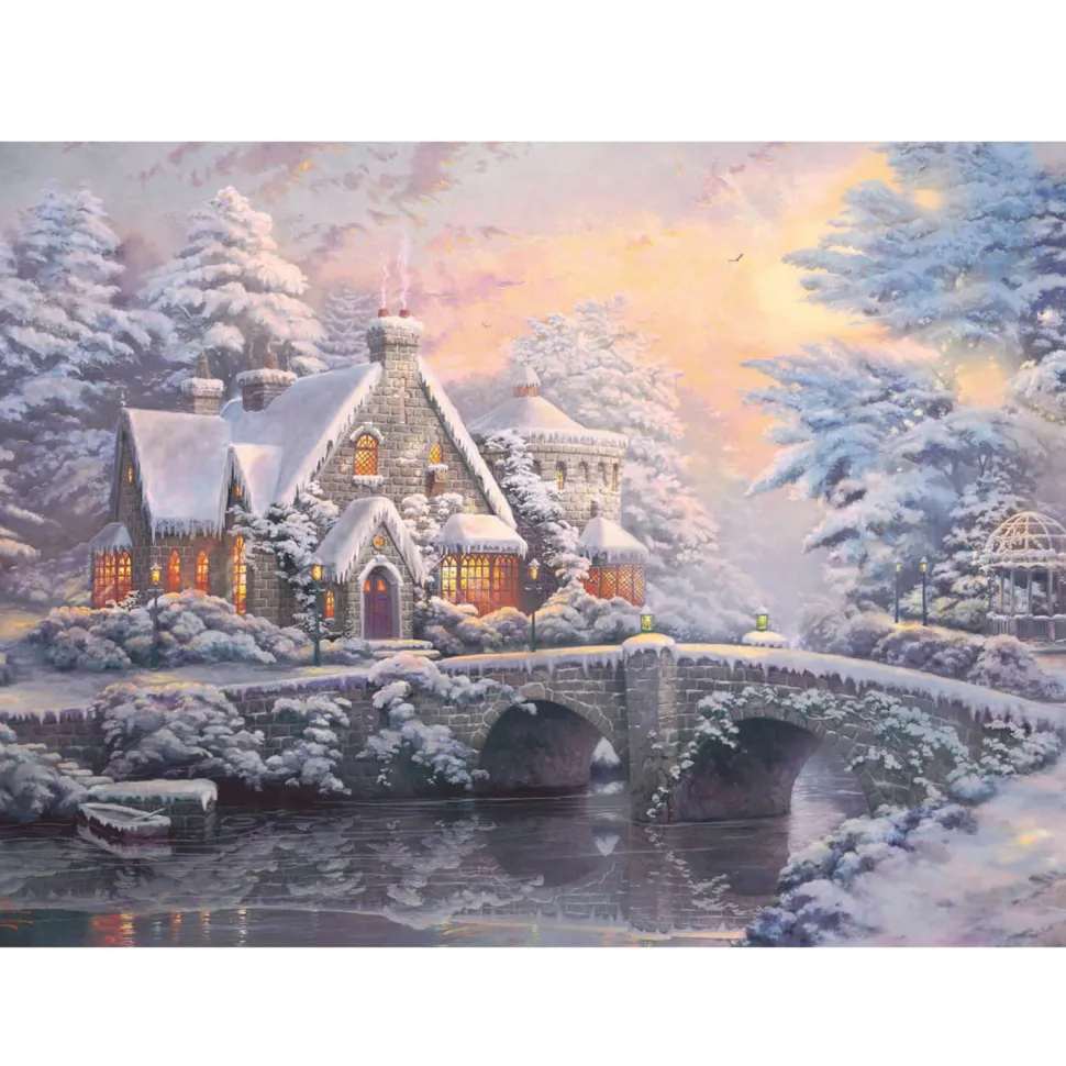 Puzzle 2 X 1000 pièces : Thomas Kinkade : Lamplight Manor - Schmidt