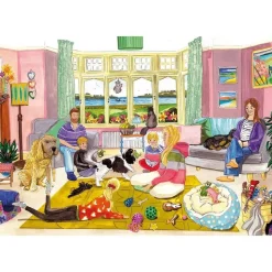 Puzzle 4 x 500 pièces : Une vie de chien - Gibsons