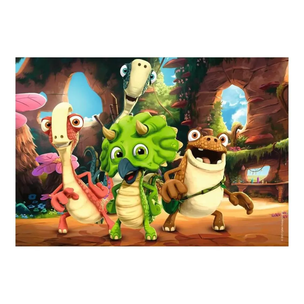 Puzzle 2 x 12 pièces Gigantosaurus : la petite bande de dinosaures - Ravensburger