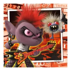 Puzzle 3 x 49 pièces Les trolls : Tournée mondiale - Ravensburger