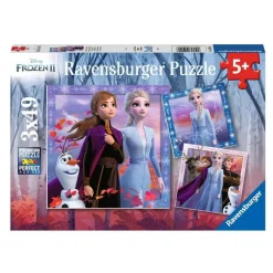 Puzzle 3 x 49 pièces Reine des neiges 2 : le voyage commence - Ravensburger