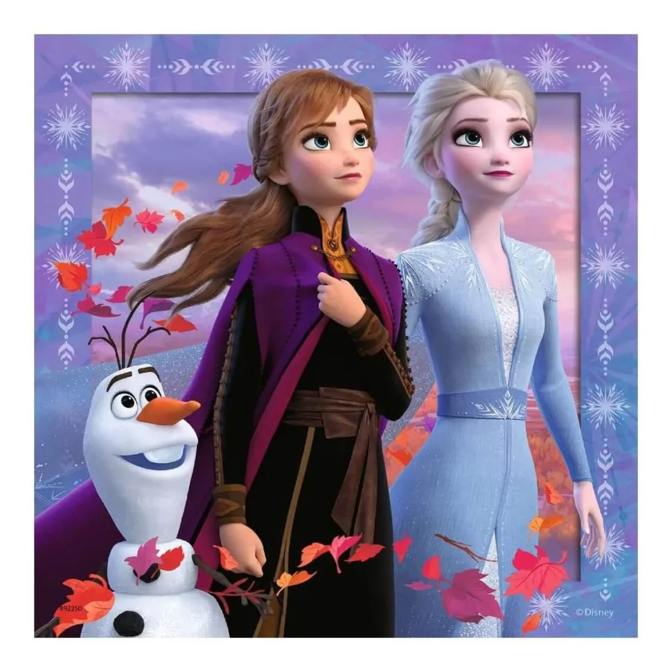 Puzzle 3 x 49 pièces Reine des neiges 2 : le voyage commence - Ravensburger