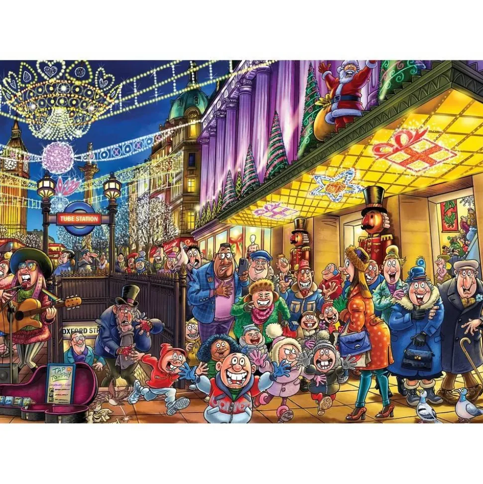 Puzzle 2 x 1000 pièces, Wasgij Christmas 20 - Les esprits de Noël ! - Jumbo