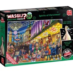Puzzle 2 x 1000 pièces, Wasgij Christmas 20 - Les esprits de Noël ! - Jumbo