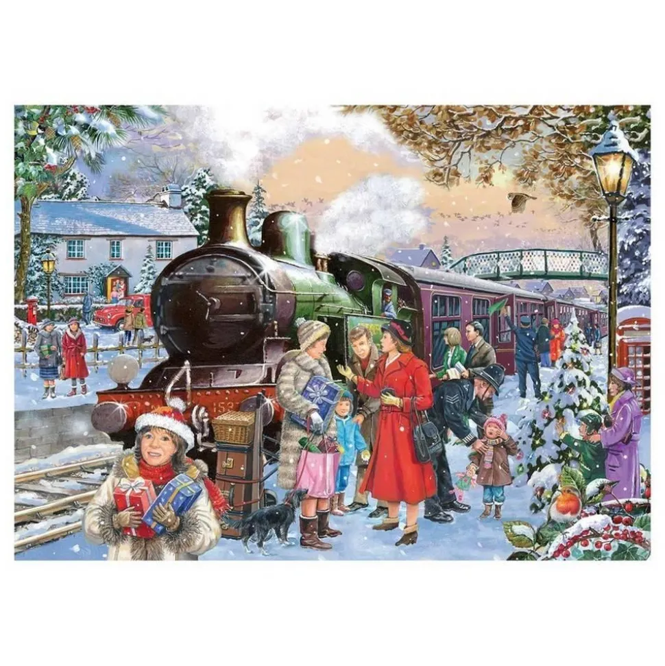 Puzzle 500 XL pièces : À la maison pour Noël - The House Of Puzzle