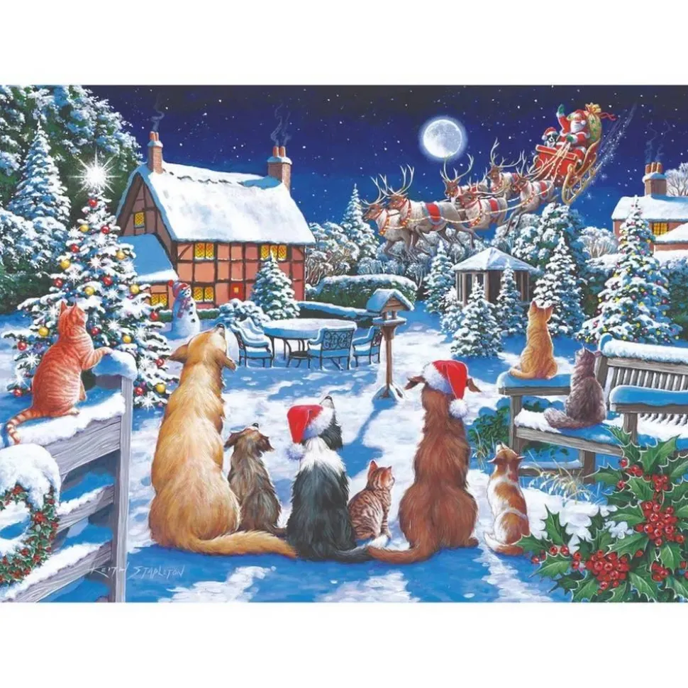 Puzzle 500 XL pièces : Patte du Père Noël - The House Of Puzzle