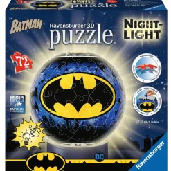 Puzzle Ball 3D 72 pièces illuminé : Batman - Ravensburger