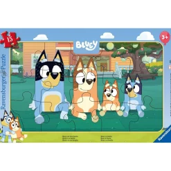 Puzzle Cadre 15 pièces : Bluey et sa famille - Ravensburger
