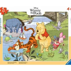 Puzzle cadre 47 pièces : Découvre la nature avec Winnie l'ourson - Ravensburger