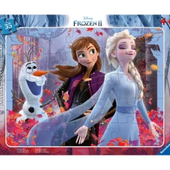 Puzzle cadre 30 pièces : La Reine des Neiges 2 (Frozen 2) Disney : La magie de la Nature - Ravensburger