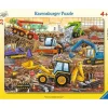 Puzzle cadre 35 pièces : Travaux sur le chantier - Ravensburger