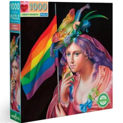 Puzzle carré 1000 pièces : Liberty Rainbow - Eeboo