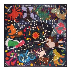 Puzzle carré phosphorescent 1000 pièces : Zodiaque - Eeboo
