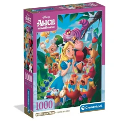 Puzzle Compact 1000 pièces : Alice au Pays des Merveilles - Clementoni