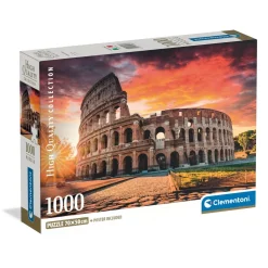 Puzzle Compact 1000 pièces : Coucher de soleil romain - Clementoni