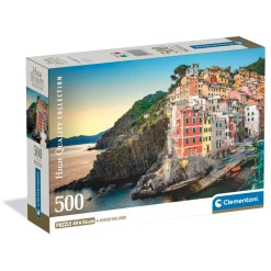 Puzzle Compact 500 pièces : Côte de Riomaggiore - Clementoni